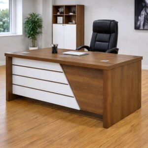 Bureau Professionnel Moderne Bois & Blanc