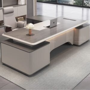 Bureau Directeur Prestige LED Gris Premium