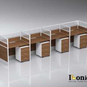 Poste de Travail Open Space 3 Postes Premium