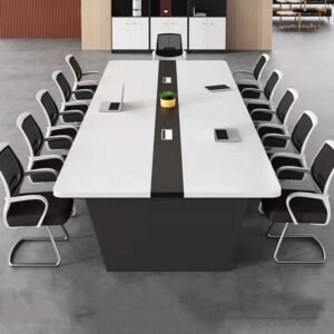 Table de Réunion Moderne Blanche