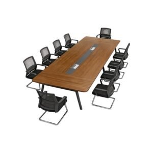 Table de Réunion Collaborative Bois