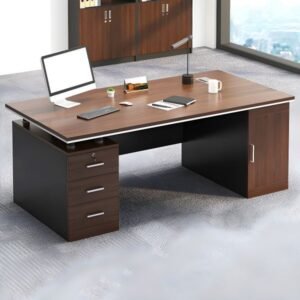 Bureau Direction Bois Naturel Deluxe