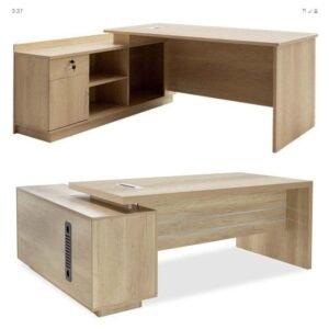 Bureau Angle Professionnel Chêne Clair